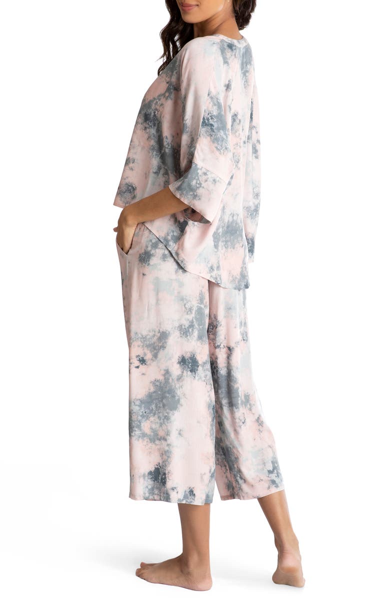 Midnight Bakery Edith Cirrus Tie Dye Pajamas, Alternate, color, 