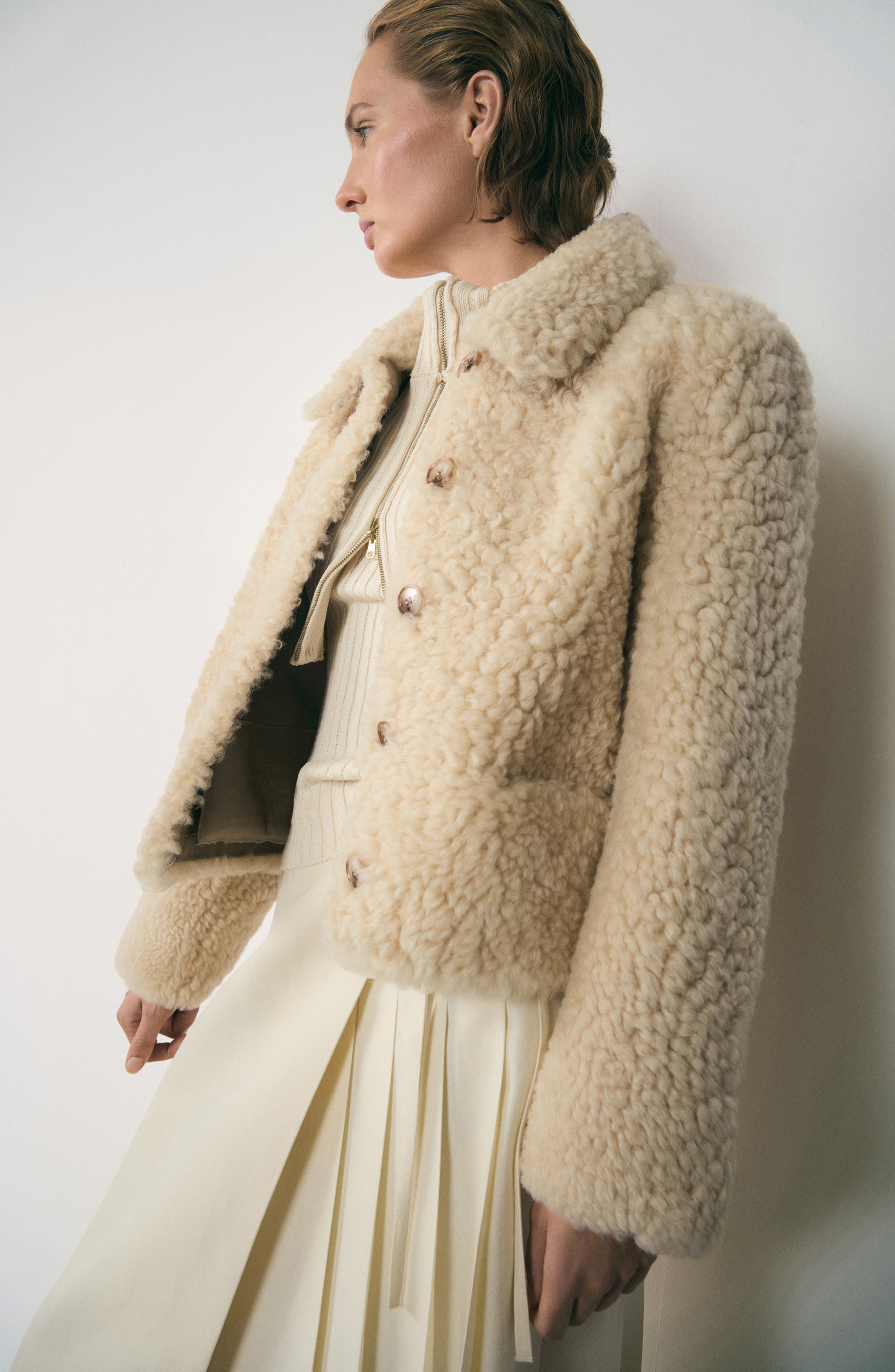 Pleated Wrap Skirt - image 2