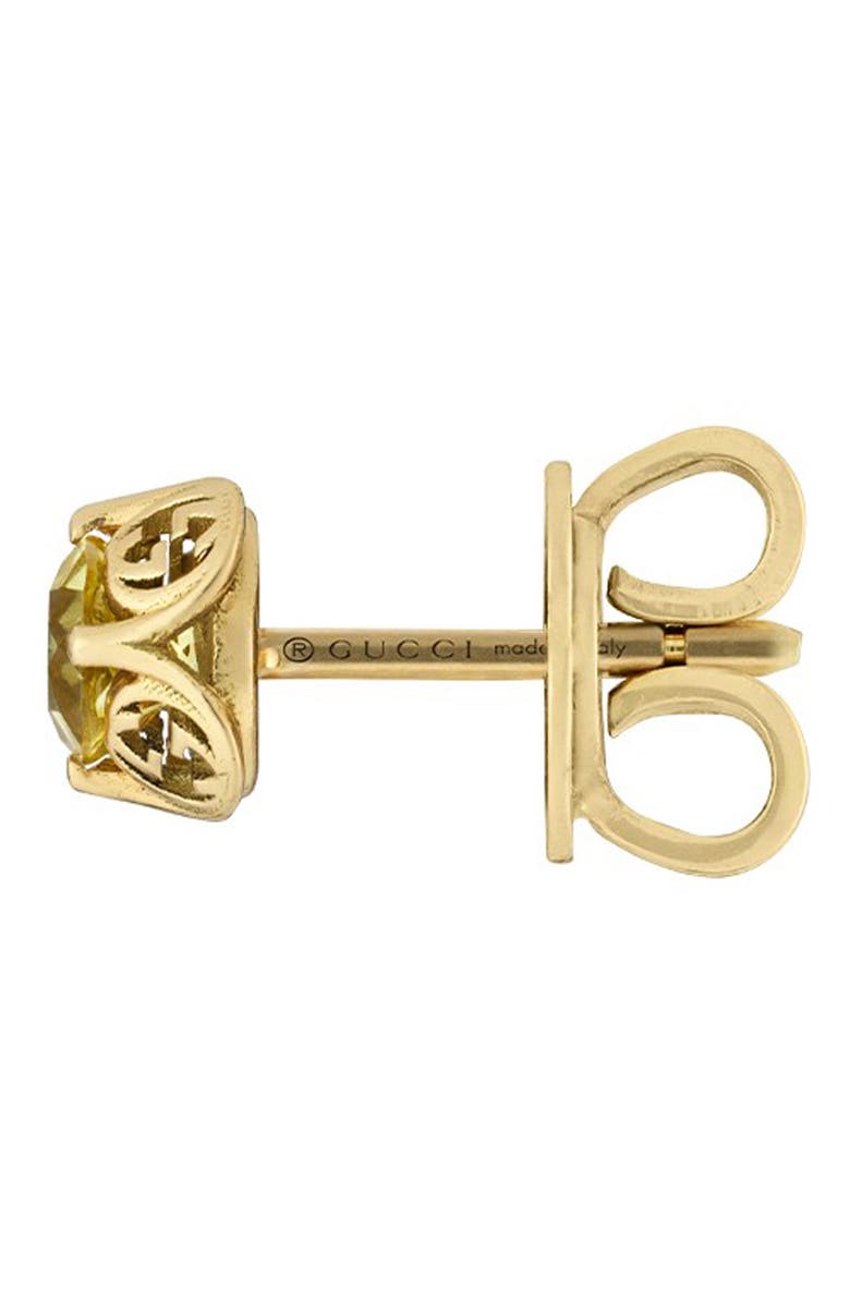 Gucci Interlocking G Stone Stud Earrings, Alternate, color,