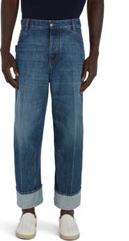 【関税&送料込】Bottega Veneta Denim Jeans With Turned-Up He BOTTEGA VENETA | Turn Up Medium Wash Denim Jeans | Women
