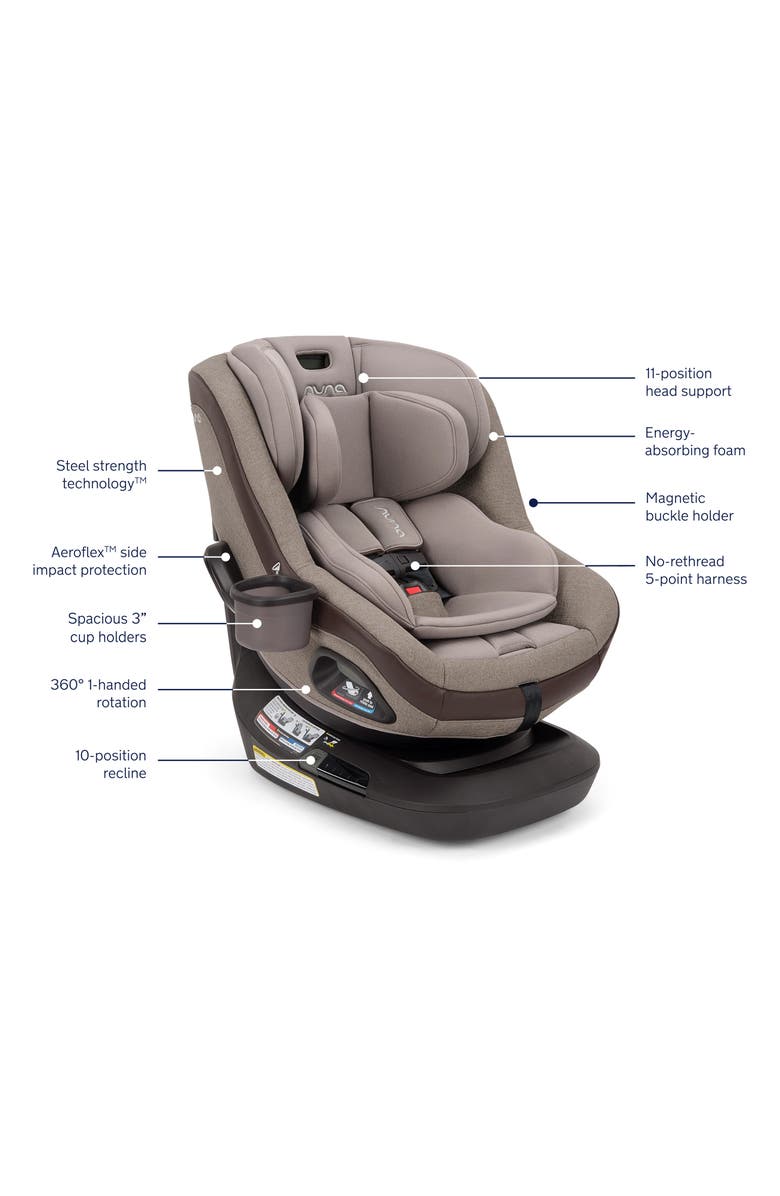 Nuna REVV maxx Convertible 360° Rotating Car Seat, Alternate, color, Cedar
