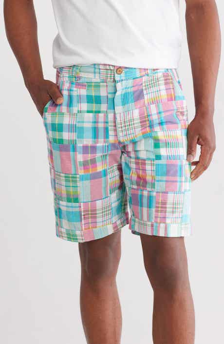 Vintage 1946 Acid Wash Patchwork Madras Plaid Shorts