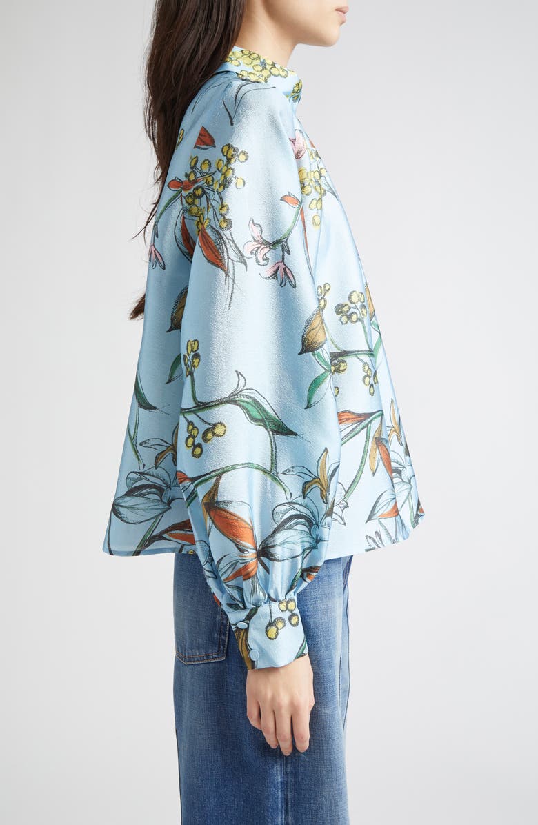 Stine Goya Gathered Satin Top, Alternate, color, Spring Mimosa