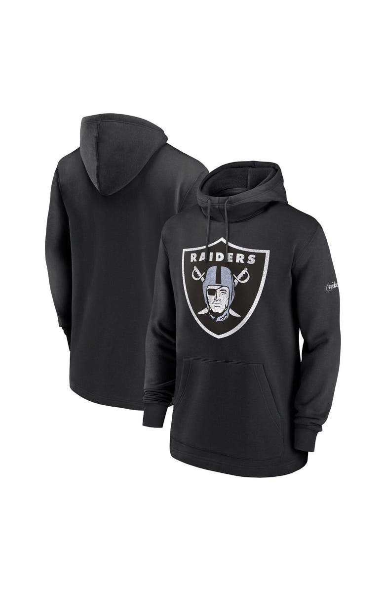 Nike Men's Nike Black Las Vegas Raiders Classic Pullover Hoodie, Alternate, color, 
