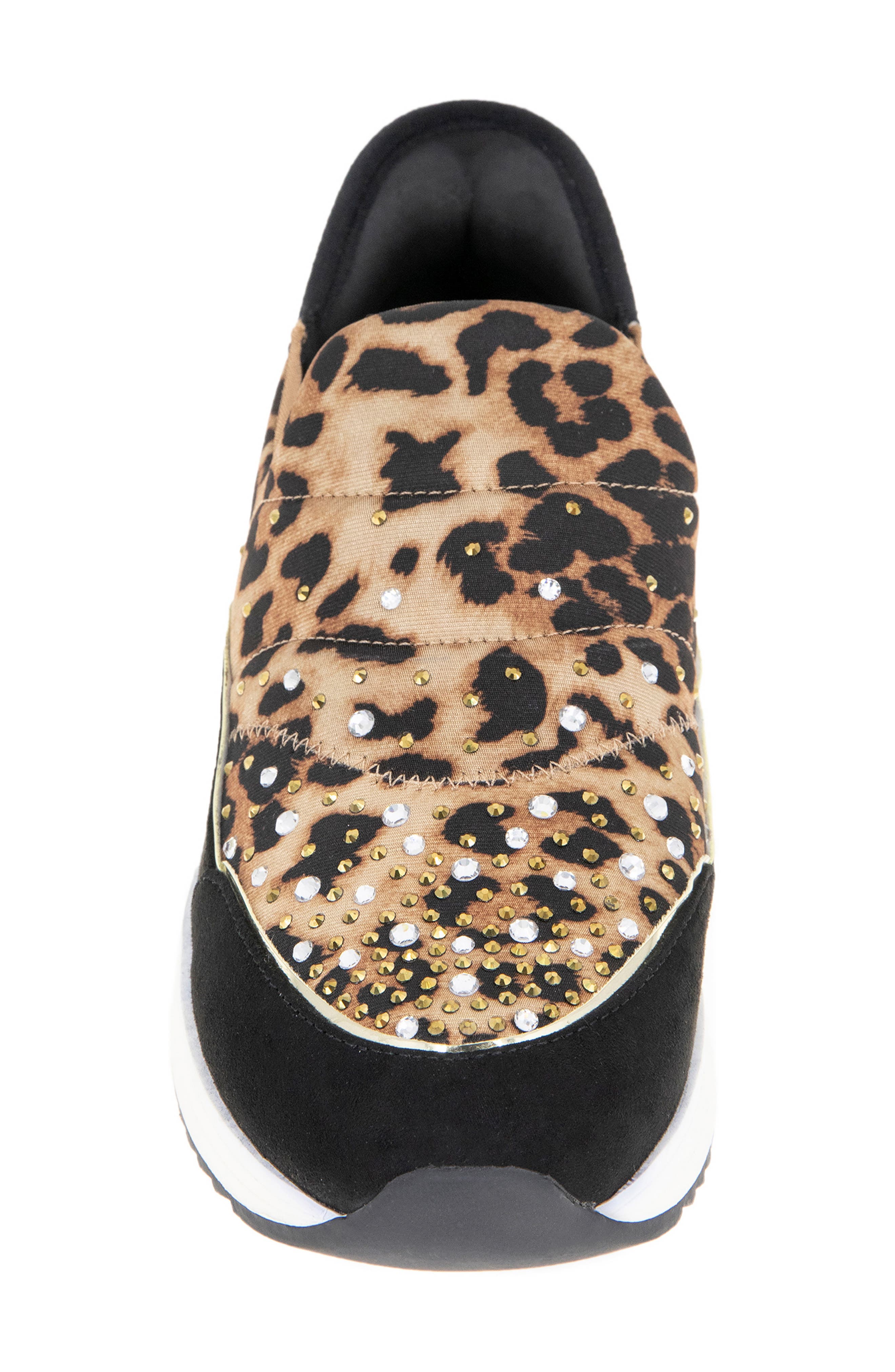 Reaction Kenneth Cole Cameron Rhinestone Sneaker, Alternate, color, Leopard Neoprene