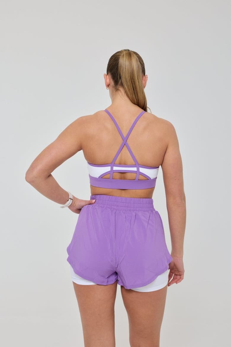 Elite 2 in 1 Running Shorts - Purple, Alternate, color, Purple