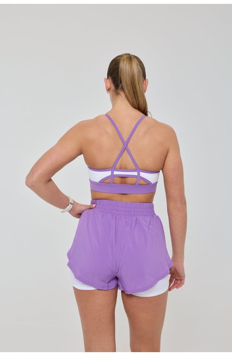 OOSC Elite 2 in 1 Running Shorts - Purple, Alternate, color, Purple