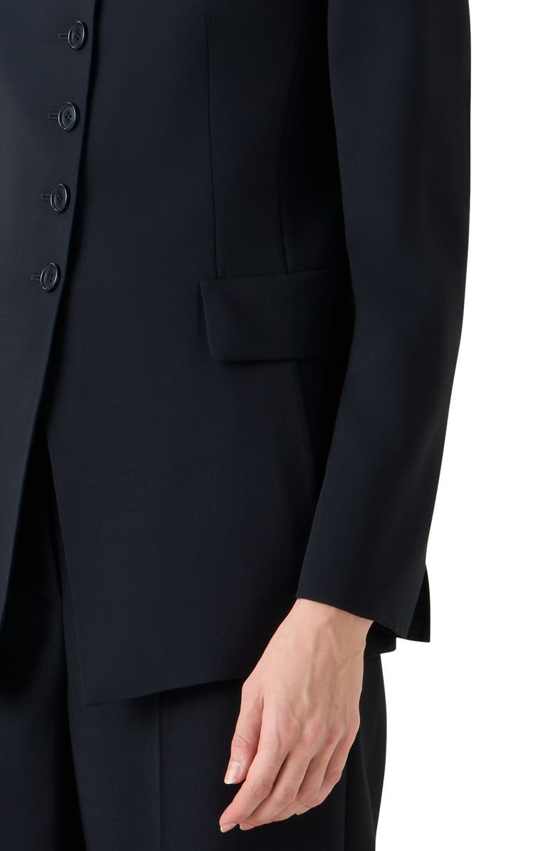Akris Kev Wool Blend Jacket, Alternate, color, Black
