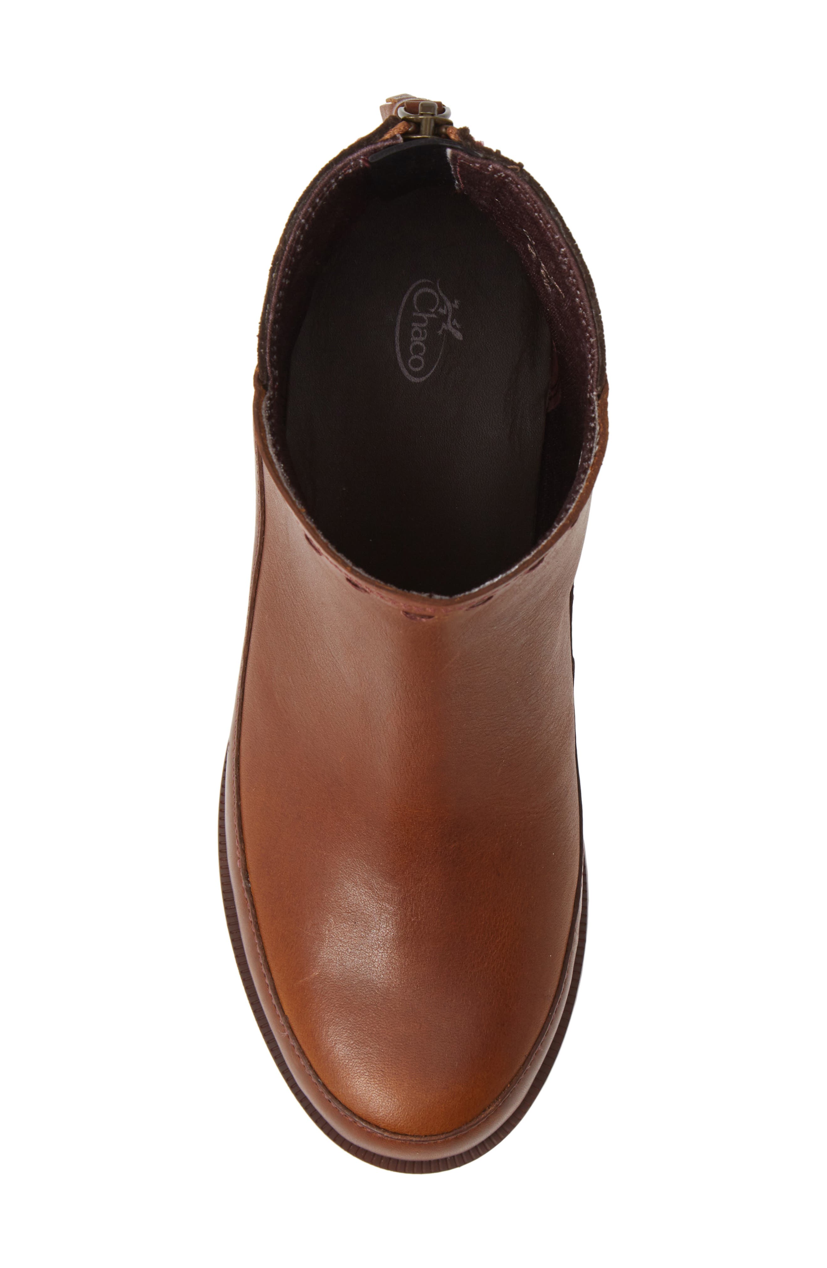Cataluna Waterproof Bootie, Alternate, color, OCHRE LEATHER