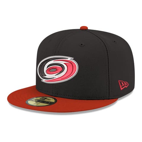 Men's New Era  Black Carolina Hurricanes Core Logo Two-Tone 59FIFTY Fitted Hat