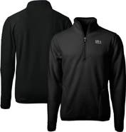Cutter & Buck Men's Cutter & Buck Black Ivy League Cascade Eco Sherpa Fleece Quarter-Zip Jacket