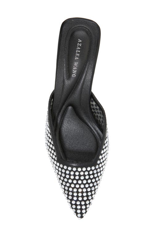 Azalea Wang Reanna Pointed Toe Mule In Silver