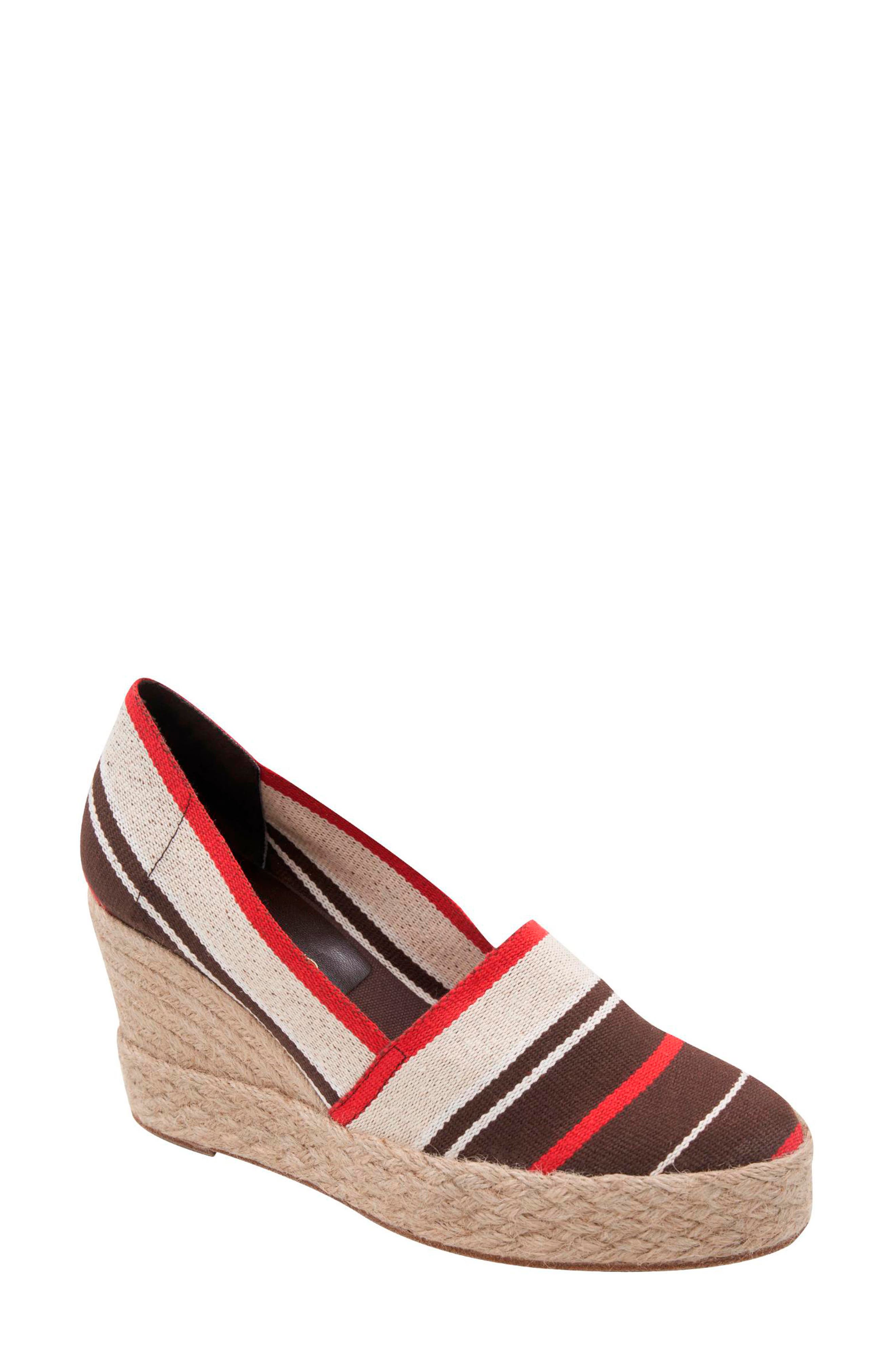 André Assous Patti Espadrille Wedge, Main, color, Brown Multi