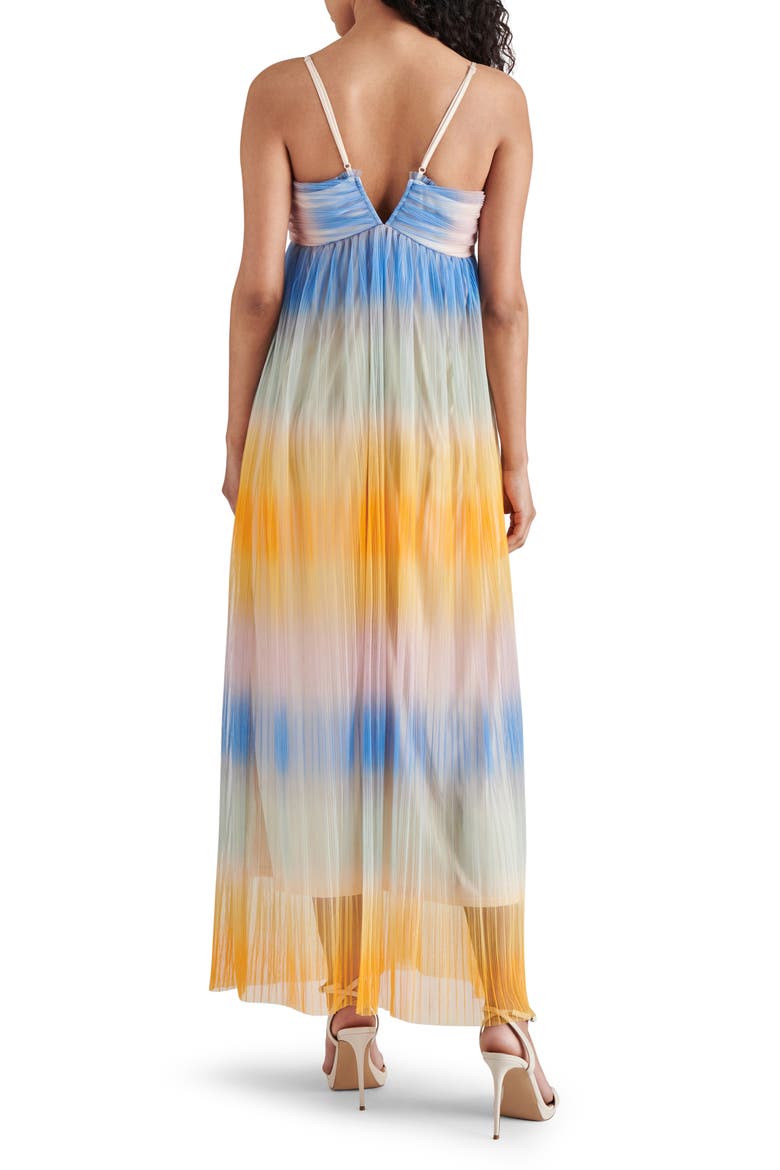 Aja Ombré Stripe Maxi Dress, Alternate, color, SUNSET