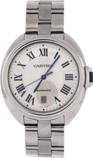 Pre-Owned Cartier Cle de Cartier Automatic Watch Stainless Steel 40