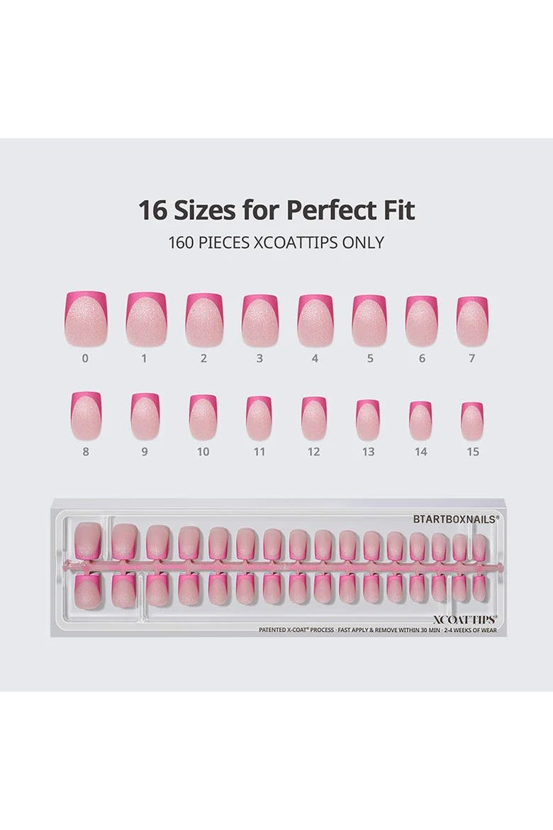Btartboxnails Soft Gel Nail Tips XCOATTIPS® French Brighter Pastel ...