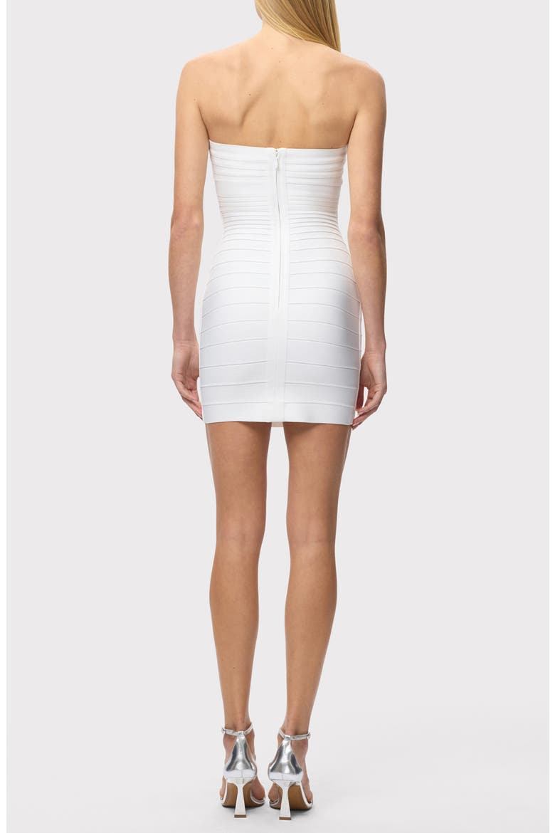 This Isla Strapless Bandage Minidress, Alternate, color, ALABASTER