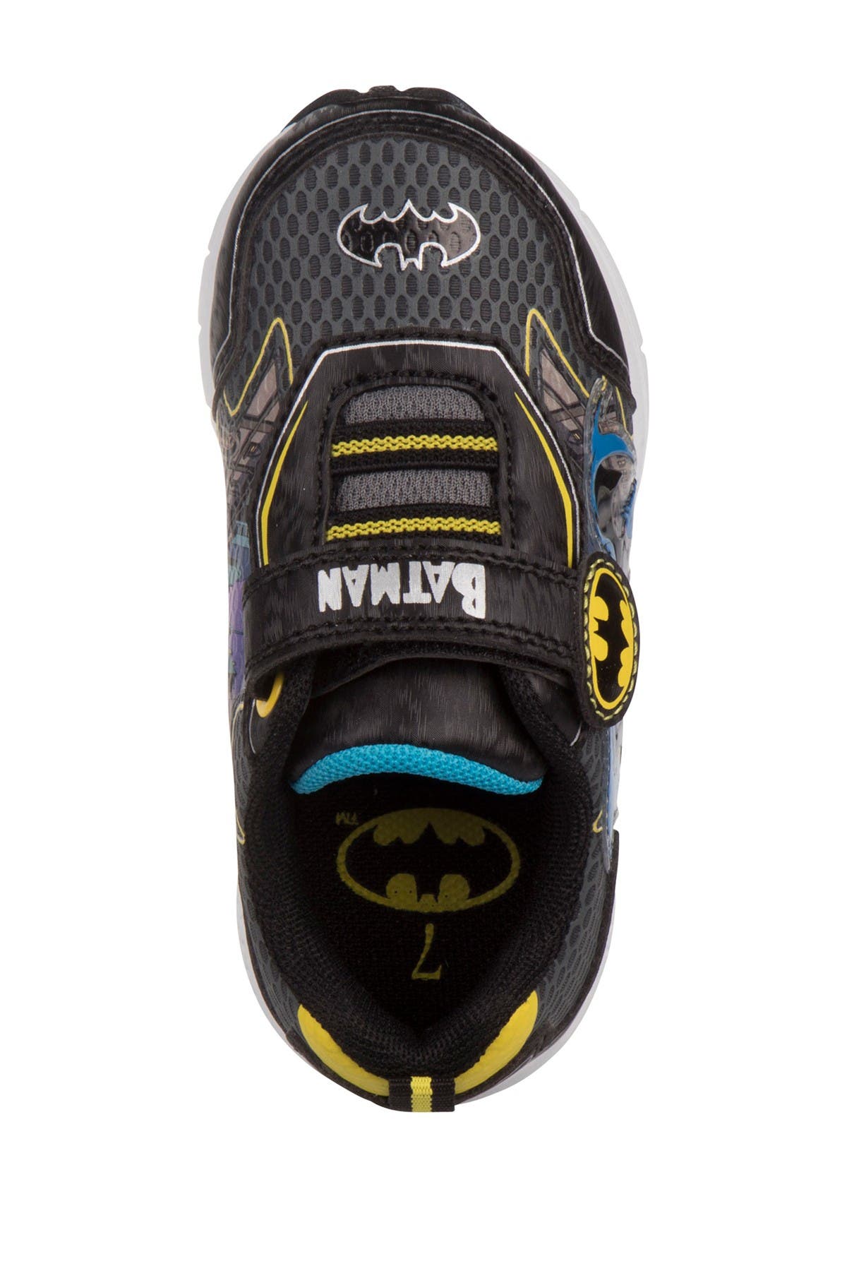 JOSMO DC Batman Sneaker, Alternate, color, Black/Yellow