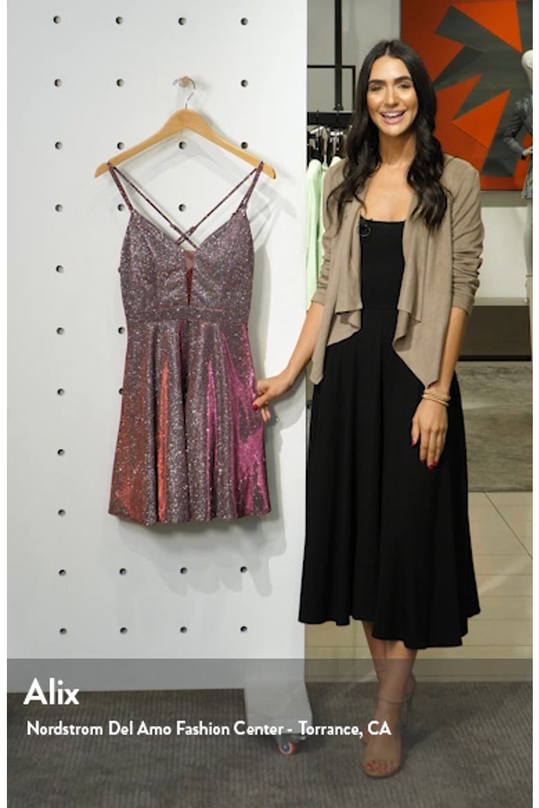 Iridescent Fit & Flare Dress video