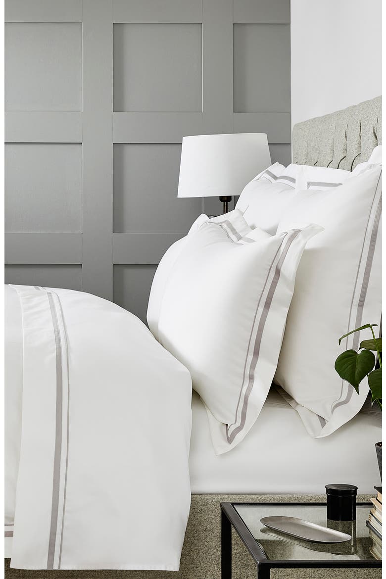 Cavendish Duvet Cover, Main, color, WHITE/ MINK
