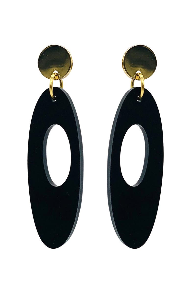 Toolally Hepworth Earrings - Black, Main, color, Black