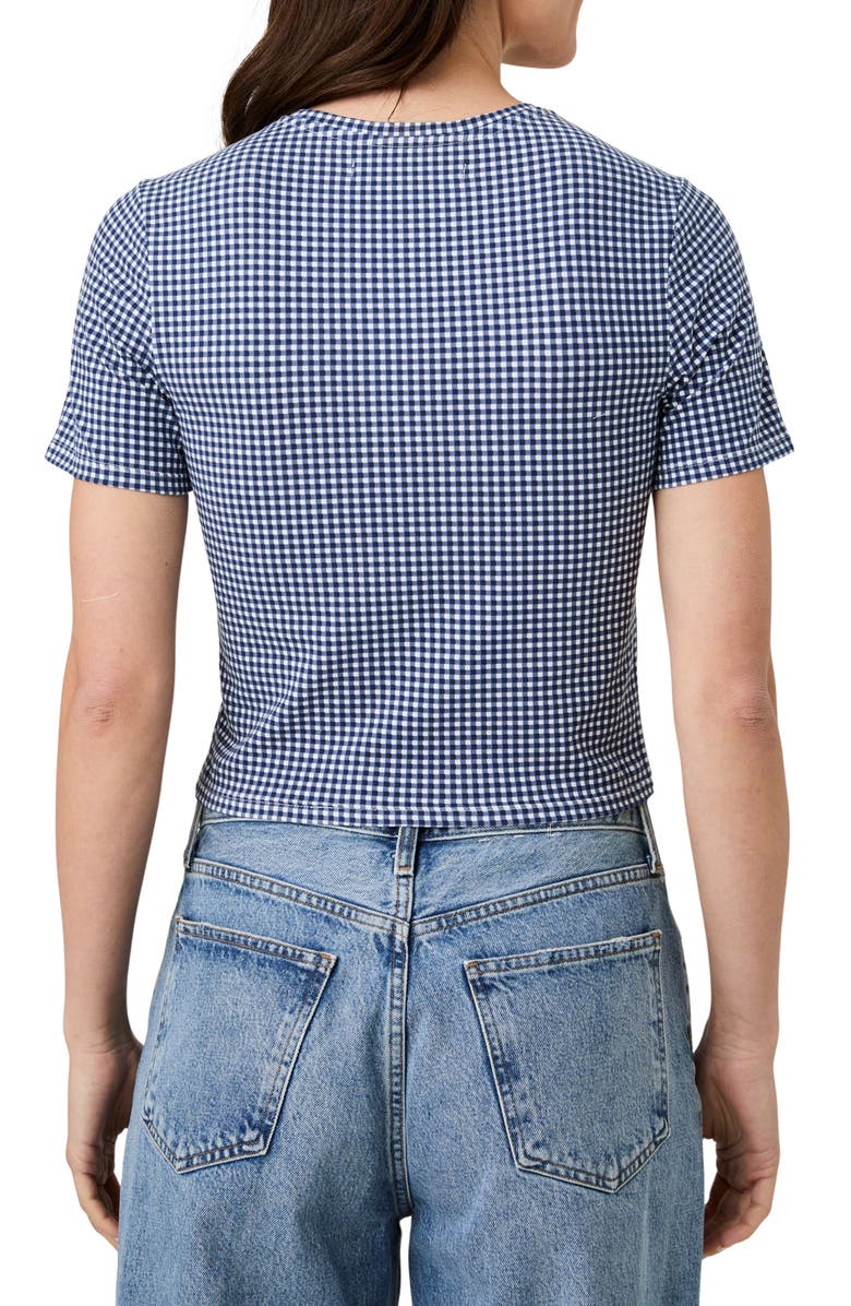 French Connection Rallie T-Shirt, Alternate, color, Navy Gingham