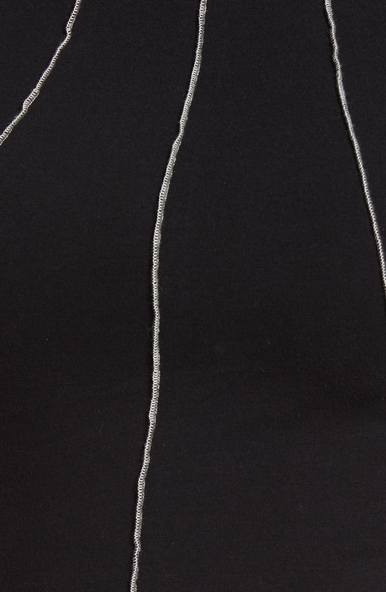 Good American Lettuce Edge Mock Neck Top, Alternate, color, 