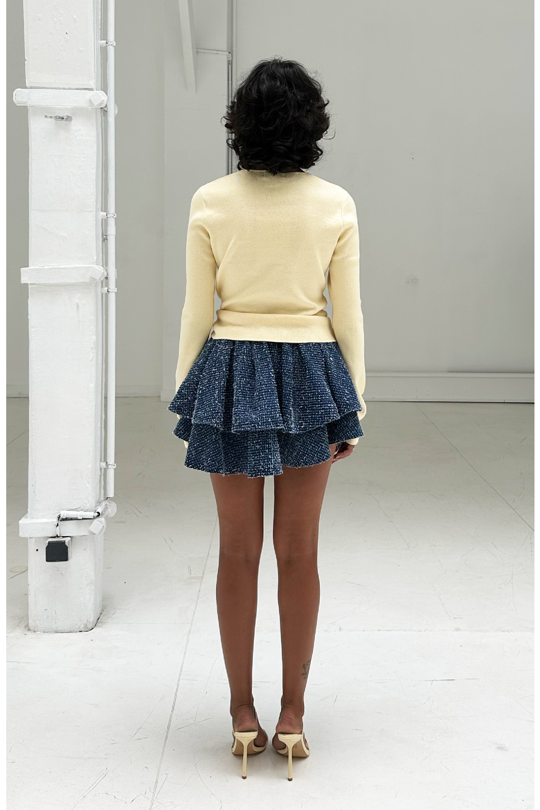 Asta Cardigan, Alternate, color, Butter Yellow