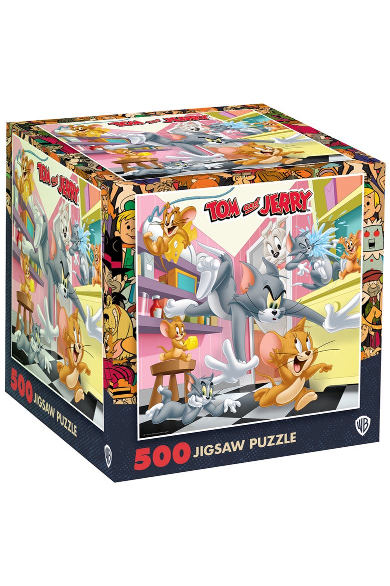Tom & Jerry 500 Piece Jigsaw Puzzle, Main, color, Multicolor