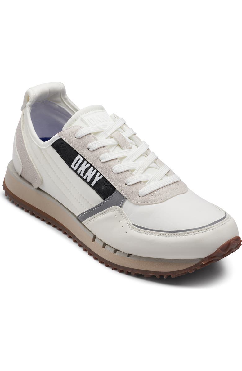 DKNY Mixed Media Runner Sneaker, Main, color,