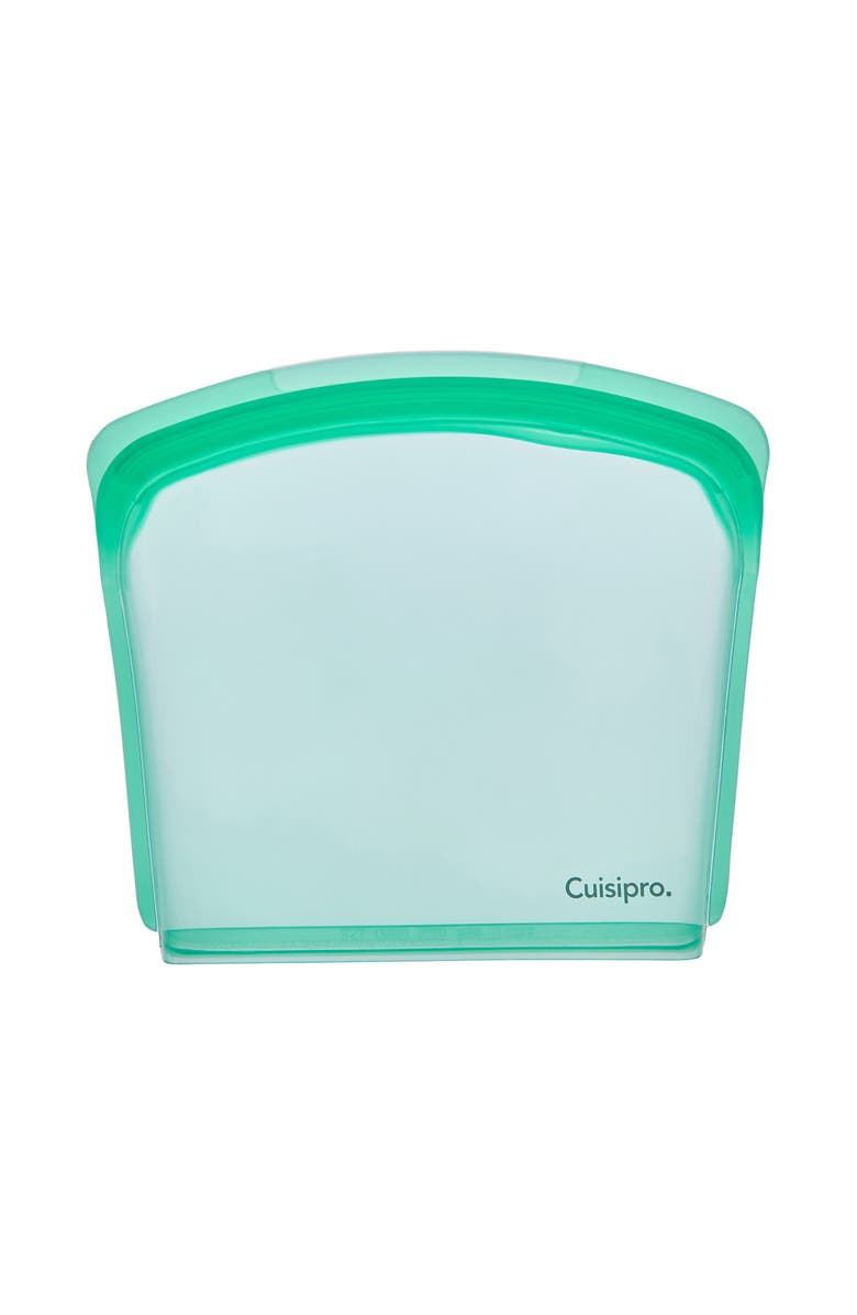 CUISIPRO Pack-It Silicone Reusable Storage Bag, 800ml/27oz, Main, color, Green