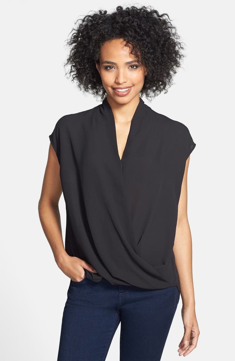 Bellatrix Print Faux Wrap Front Blouse, Main, color, 