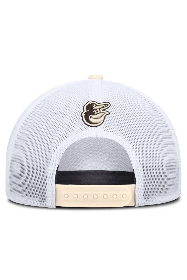 Men's Nike Natural/White Baltimore Orioles Rise Dri-FIT Trucker Adjustable Hat​, Alternate, color, Natural