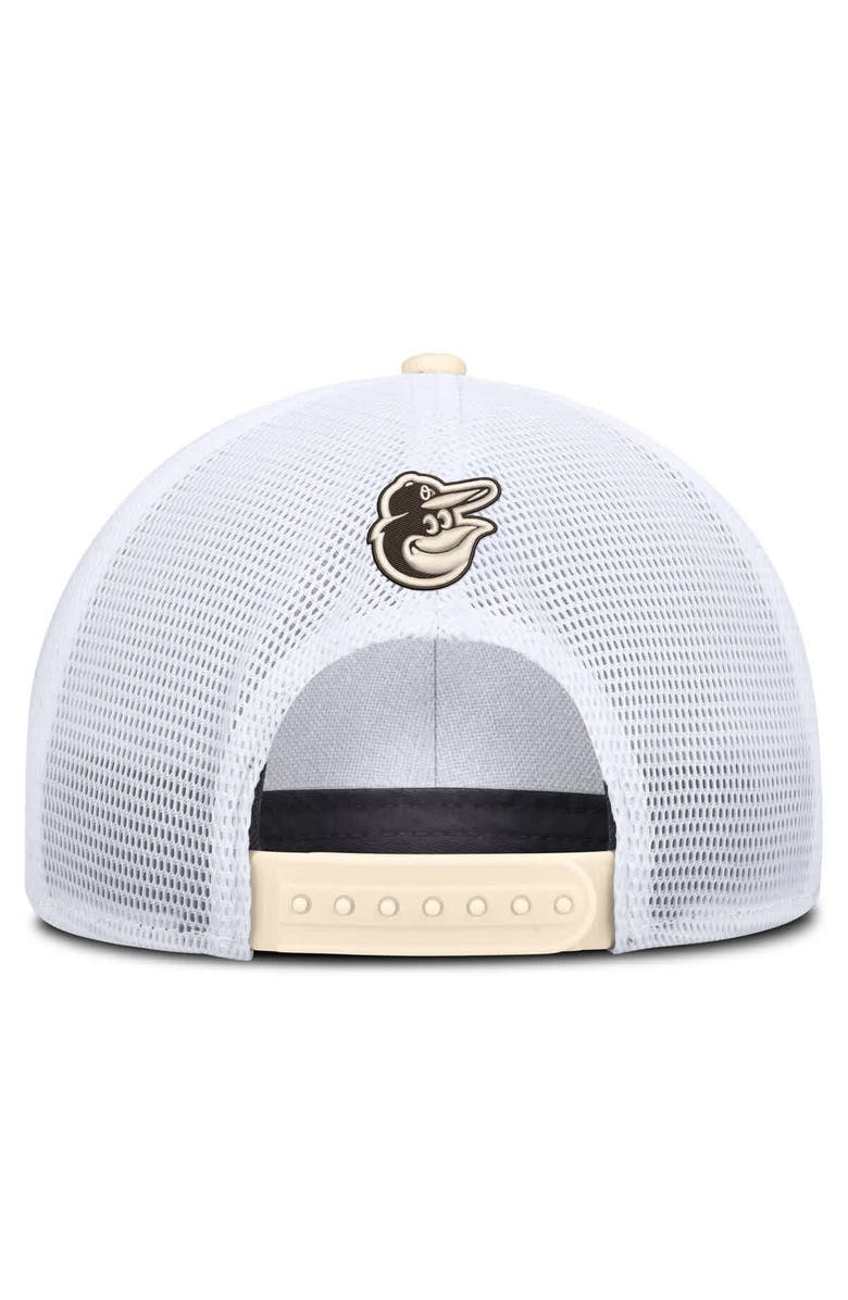 Nike Men's Nike Natural/White Baltimore Orioles Rise Dri-FIT Trucker Adjustable Hat, Alternate, color, Natural
