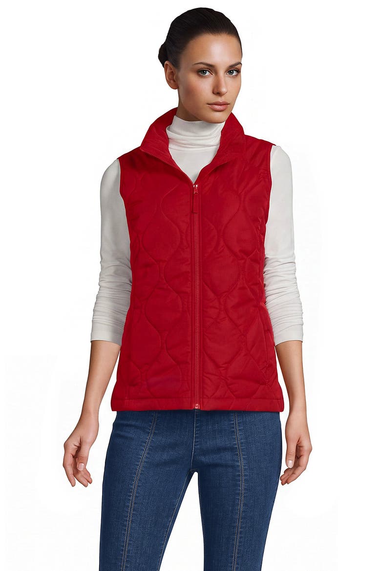 Featherfree Quilted Insulated Vest, Alternate, color, Compass Red