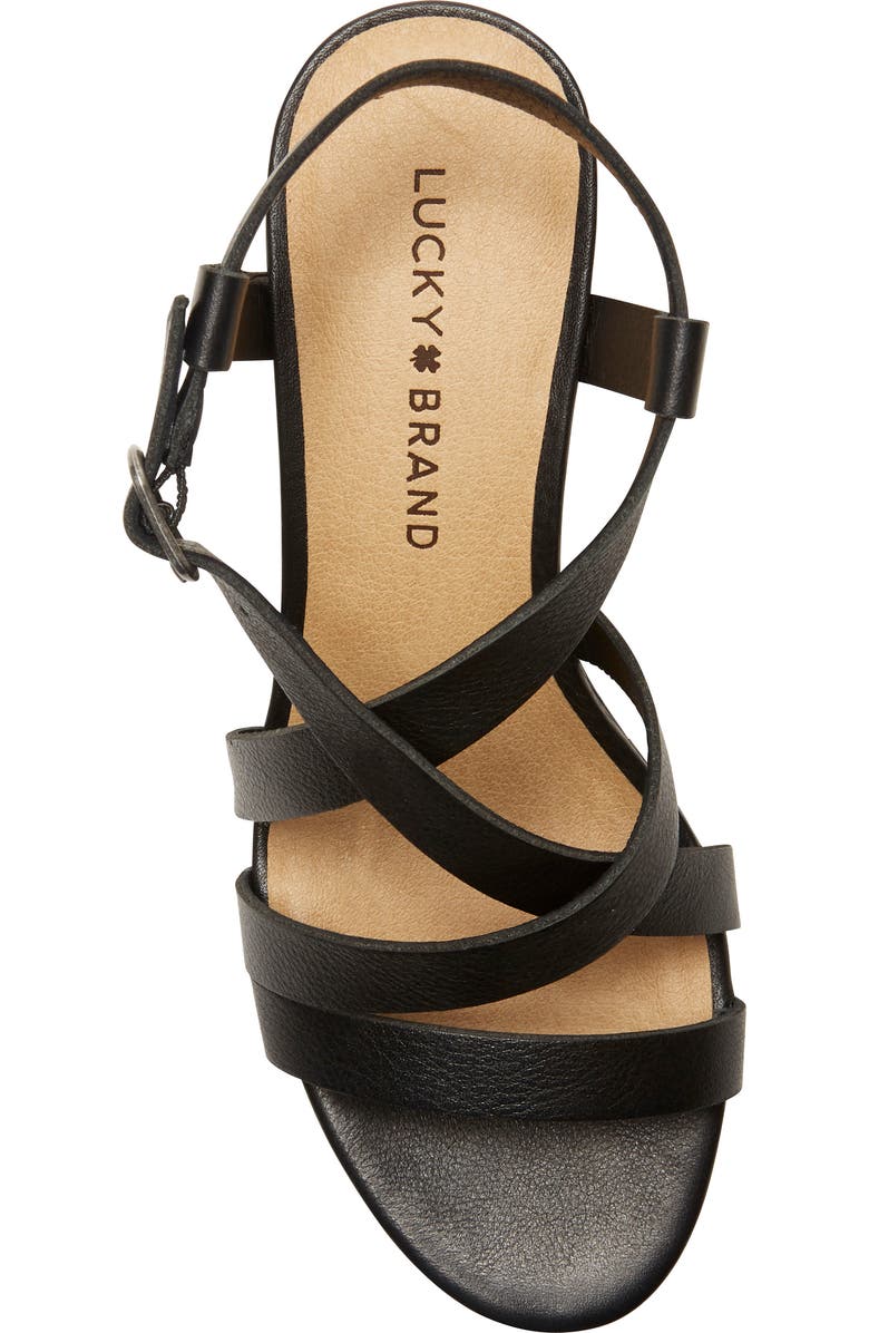 Lucky Brand Batikah Strappy Wedge Sandal, Alternate, color,