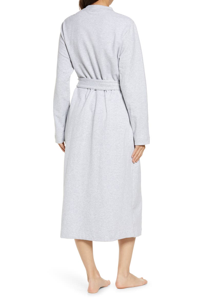 Women's Ultrasoft French Terry Wrap Robe, Alternate, color, LIGHT GRAY HEATHER