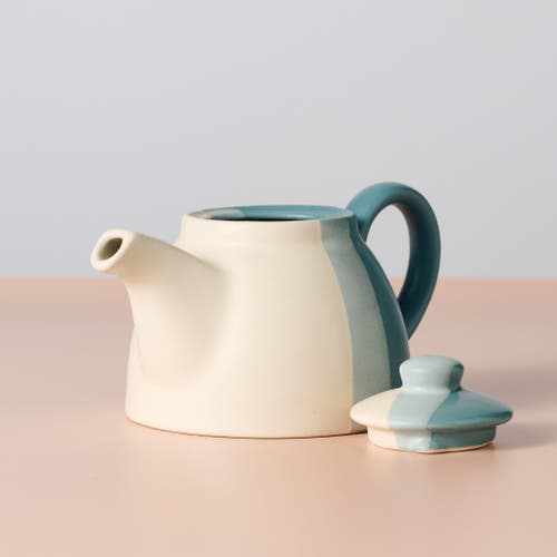 Ten Thousand Villages Pheeka Striped Teapot In Multi