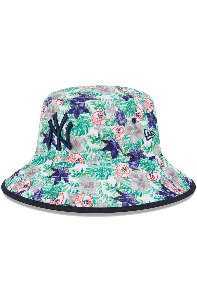 New Era Men's New Era New York Yankees Tropic Floral Bucket Hat, Main, color, 