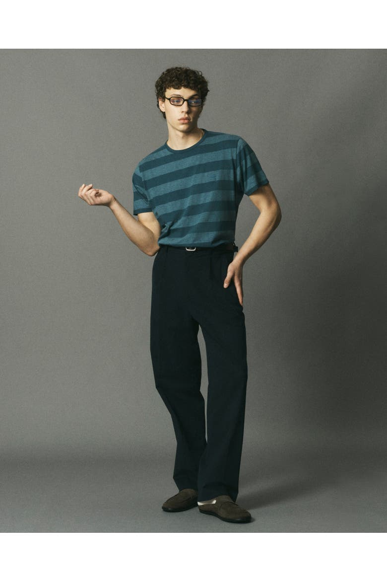 Kami Logo Tee Shirt, Alternate, color, Blue Stripe