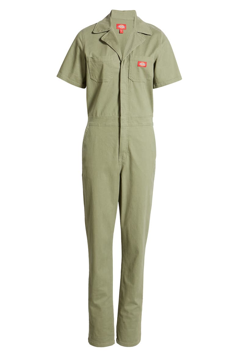 Twill Jumpsuit, Alternate, color, OLIVE