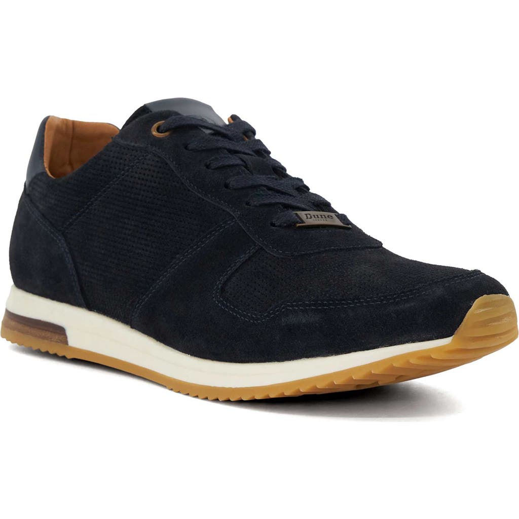 Dune London Trilogy Sneaker In Navy