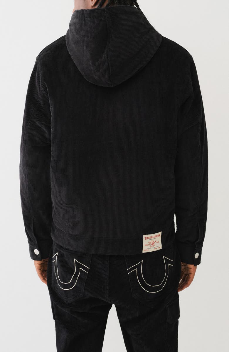 True Religion Vintage Hooded Cotton Corduroy Jacket, Alternate, color,