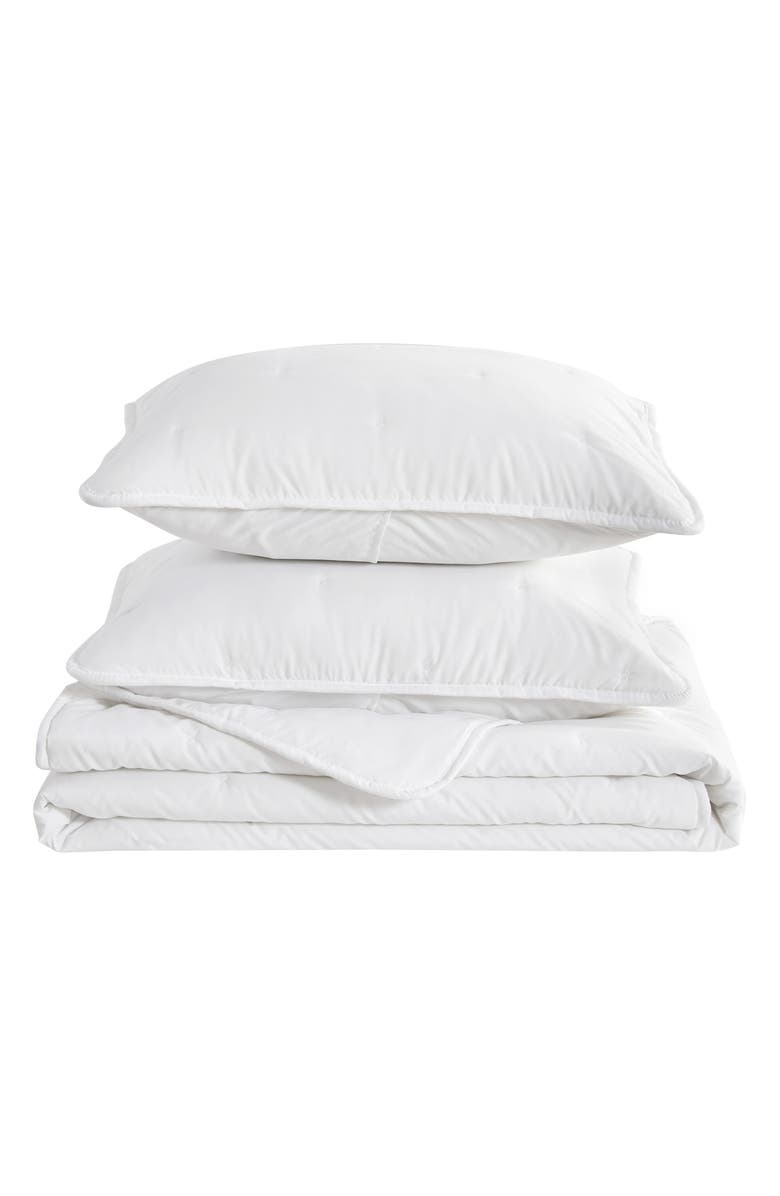 Woven & Weft Dot Stitched Quilt Set, Main, color, White