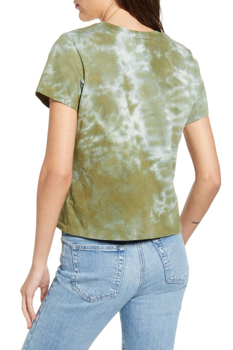 Linda Tie Dye Boxy Organic Cotton T-Shirt, Alternate, color, CHAMELEON