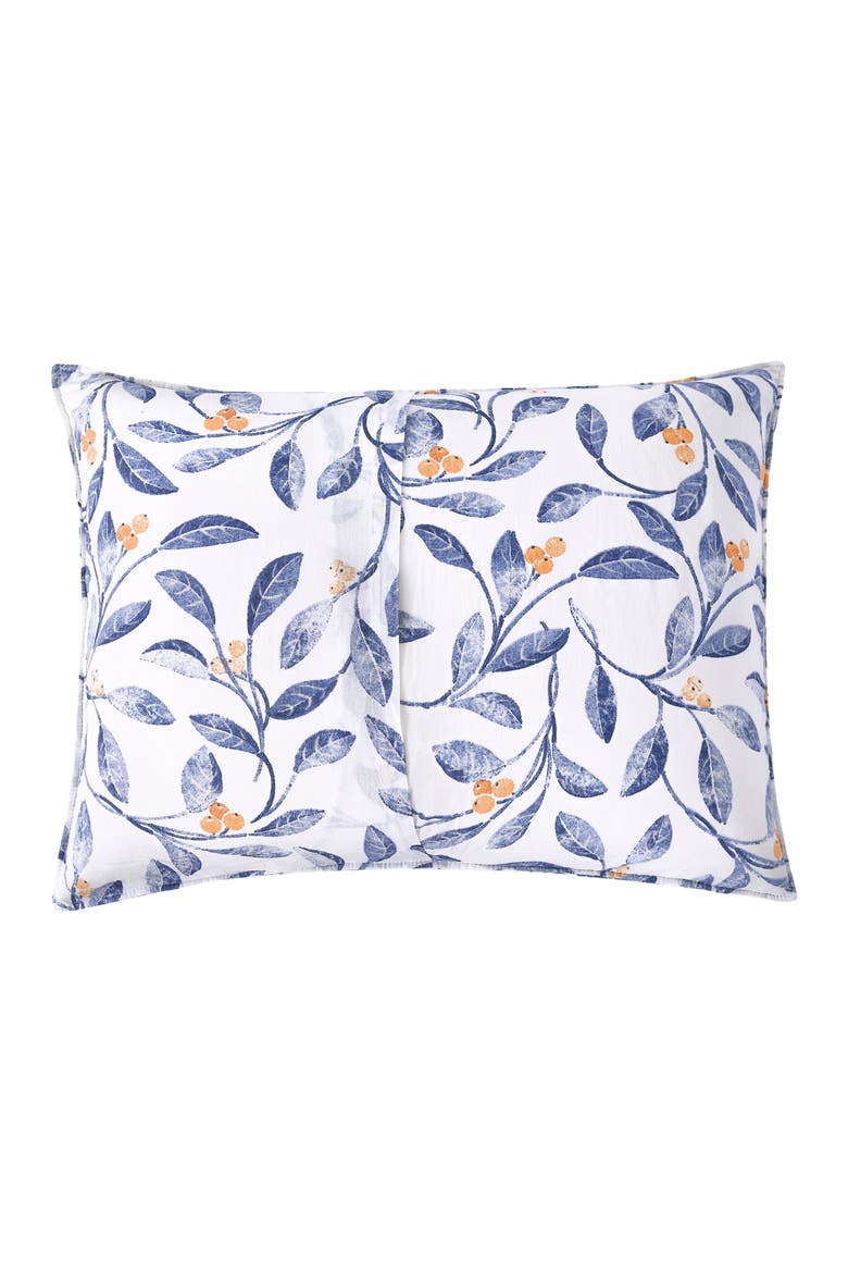 Laurelwood Flowers Cotton Blend Quilt Set, Alternate, color, Blue