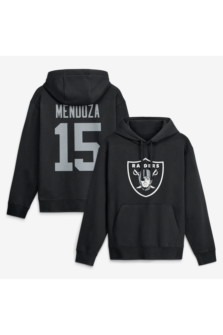 Men's Nike Fernando Mendoza Black Las Vegas Raiders Name & Number Hoodie, Main, color, Black