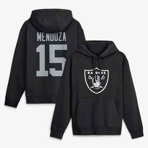 Men's Nike Fernando Mendoza Black Las Vegas Raiders Name & Number Hoodie
