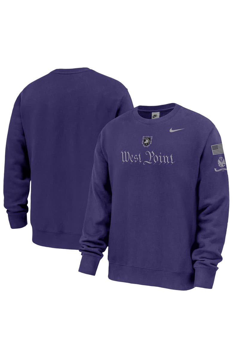 Nike Men's Nike Purple Army Black Knights Army 250 Collection Club Fleece Sweatshirt, Main, color, Purple