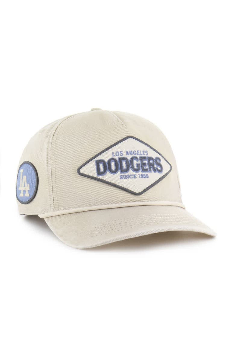 '47 Men's '47 Khaki Los Angeles Dodgers Cairn Hitch Adjustable Hat, Main, color, Khaki
